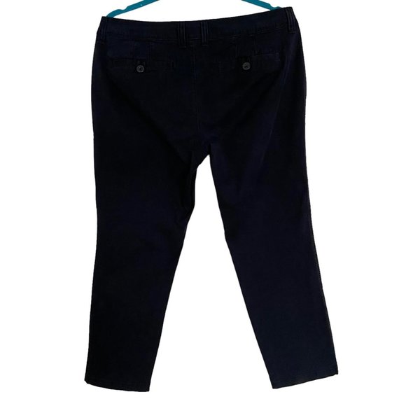 Old Navy Women's Black Slim Boyfriend Chino Pants Size 10 Regular - Picture 2 of 10